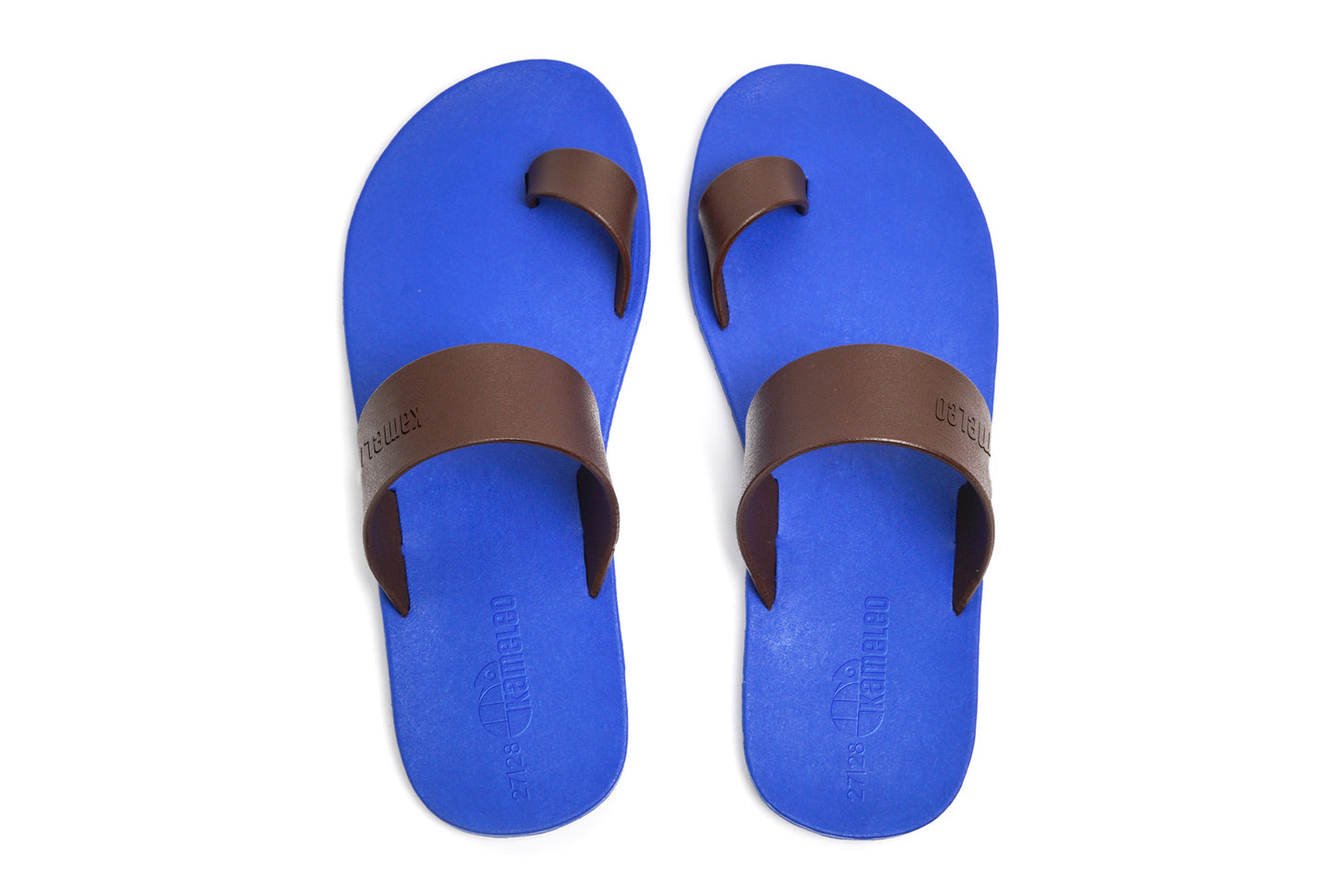 Pop Thumb Kids Blue Sole Brown Strap