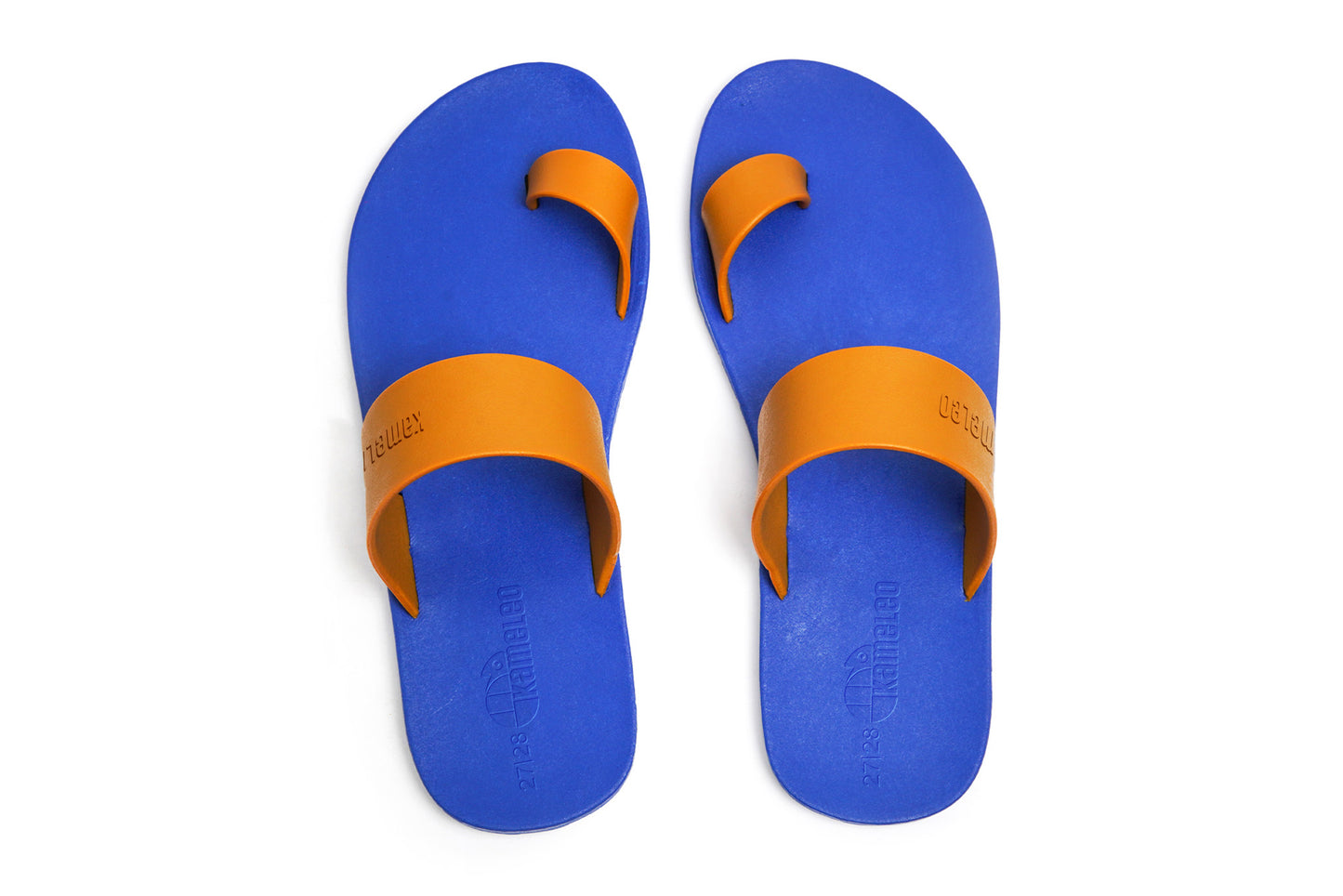 Pop Thumb Kids Blue Sole Caramel Strap