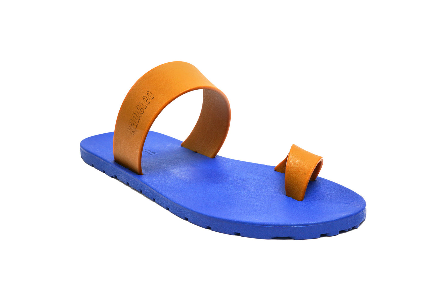 Pop Thumb Kids Blue Sole Caramel Strap