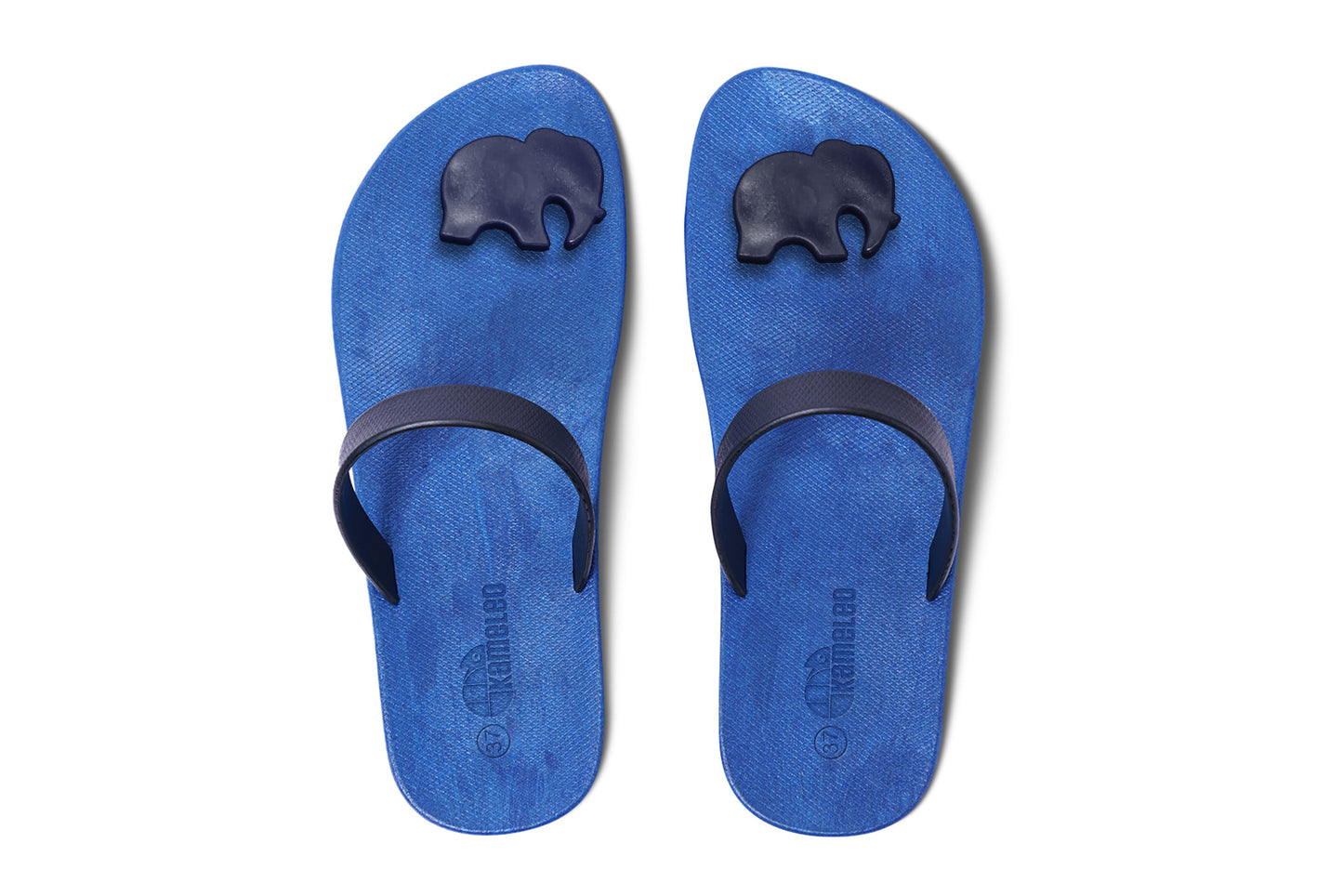 Poppi Ellie Blue Sole Black Strap