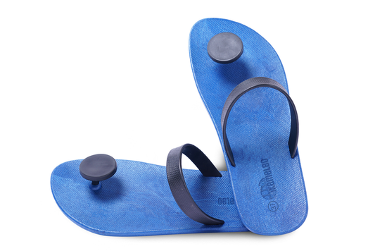 Poppi Dot Blue Sole Black Strap