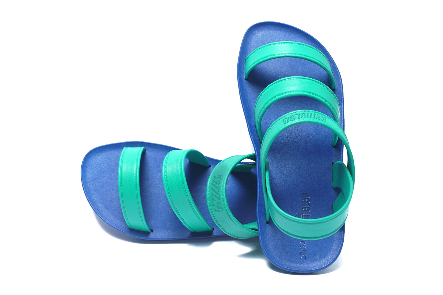 Twin Plus Kids Blue Sole Green Strap