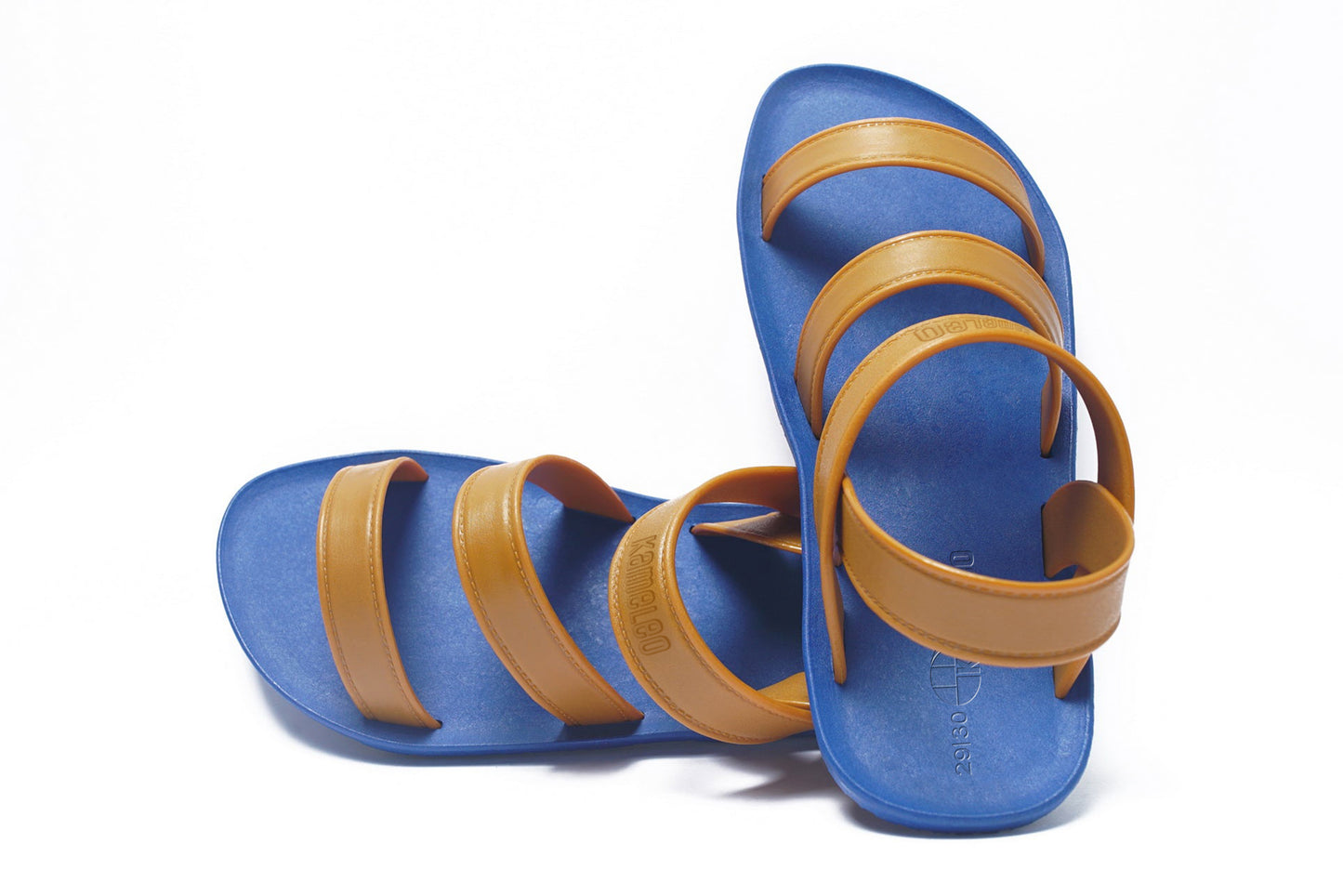 Twin Plus Kids Blue Sole Caramel Strap