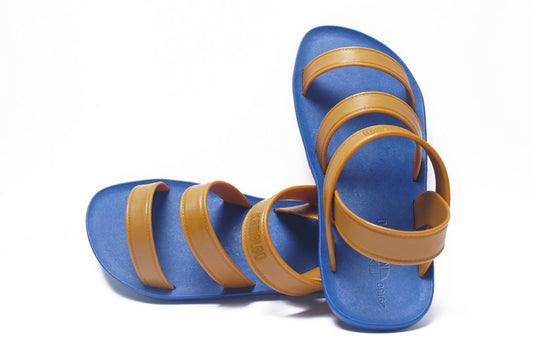 Twin Plus Kids Blue Sole Caramel Strap