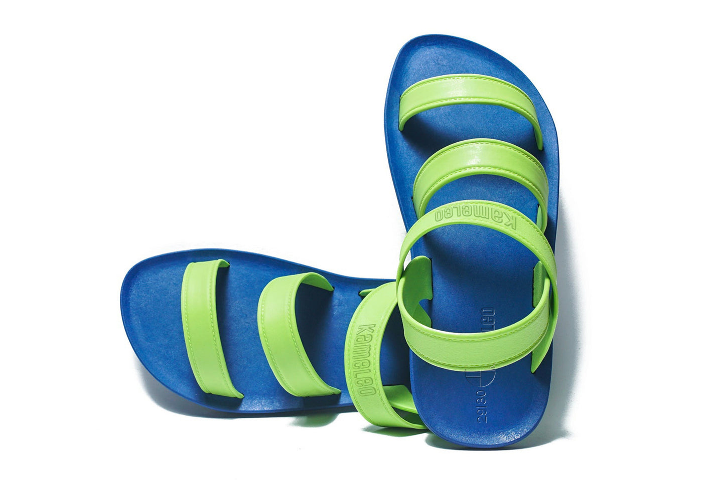 Twin Plus Kids Blue Sole Lime Strap