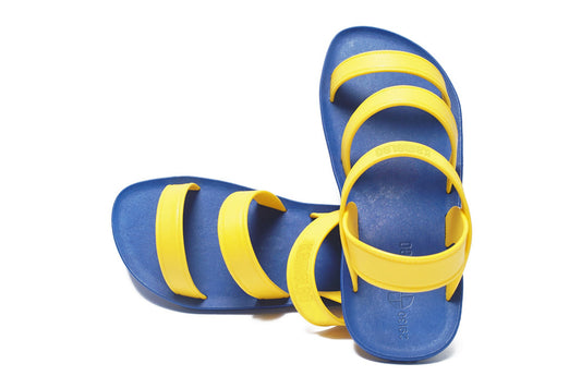 Twin Plus Kids Blue Sole Yellow Strap