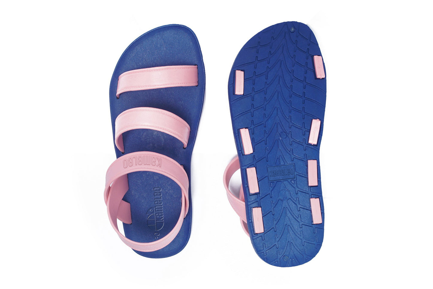 Twin Plus Kids Blue Sole LightPink Strap