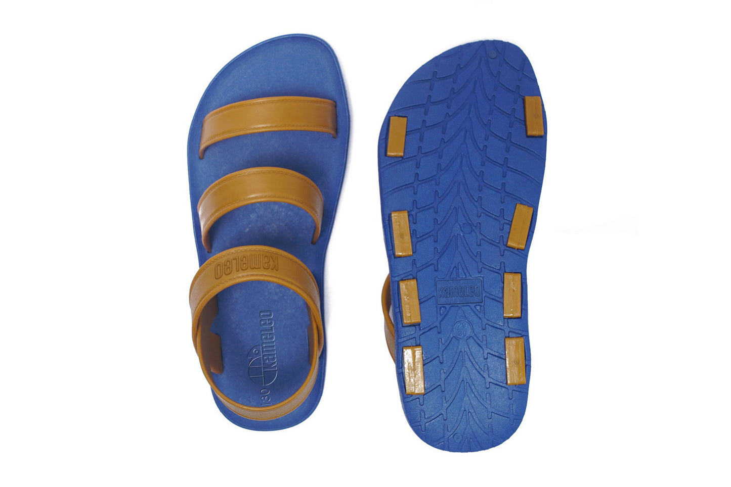 Twin Plus Kids Blue Sole Caramel Strap