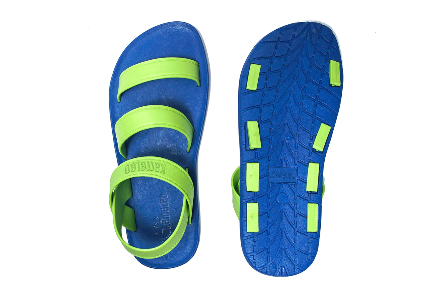 Twin Plus Kids Blue Sole Lime Strap