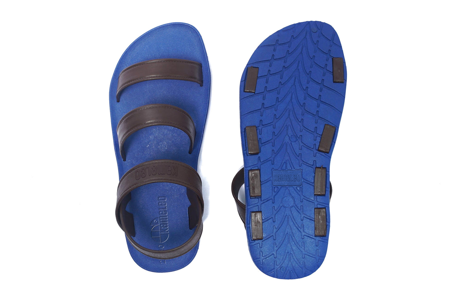 Twin Plus Kids Blue Sole Brown Strap