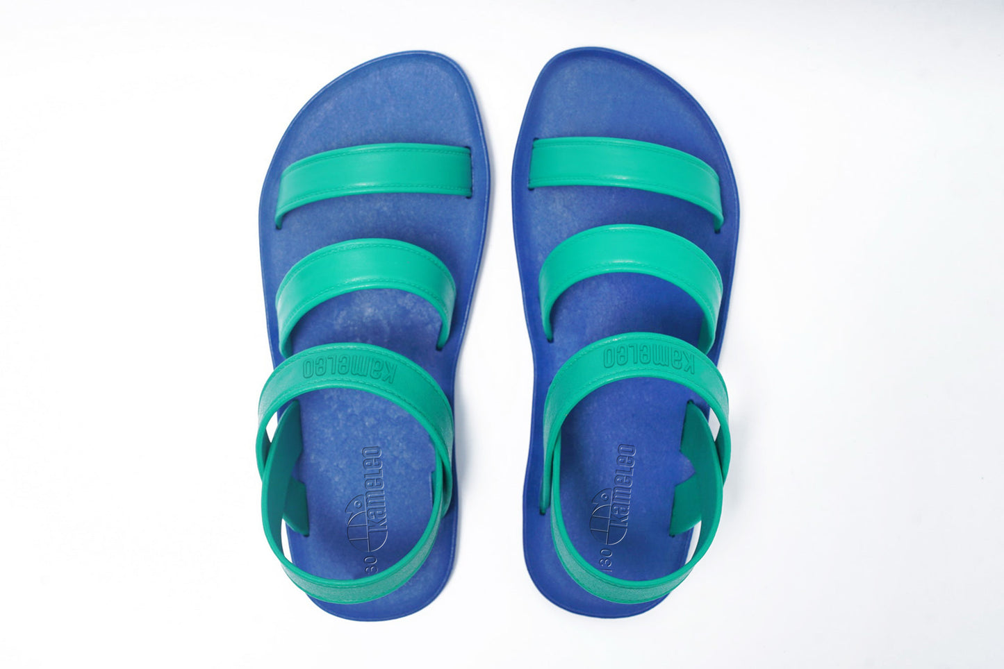 Twin Plus Kids Blue Sole Green Strap