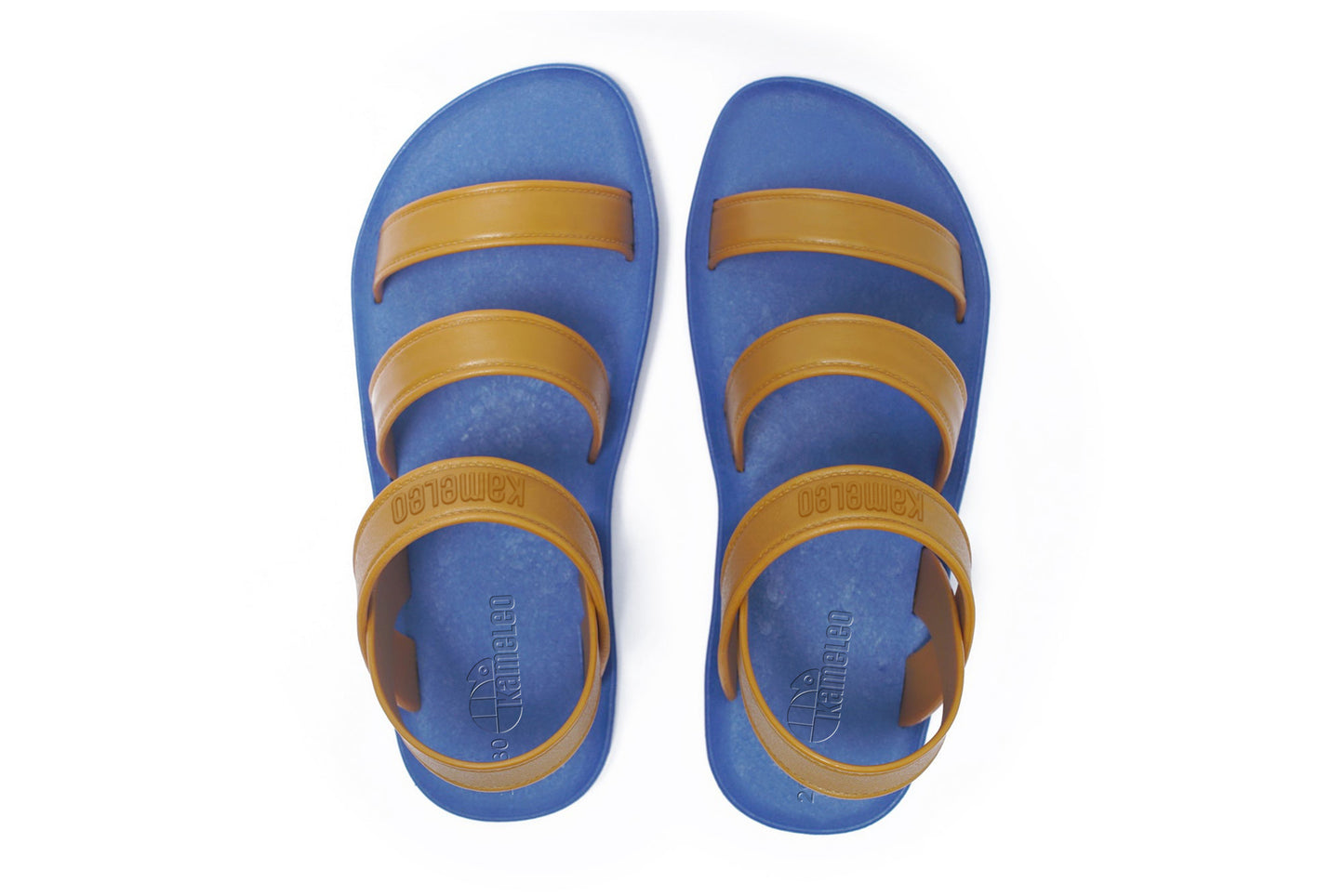 Twin Plus Kids Blue Sole Caramel Strap