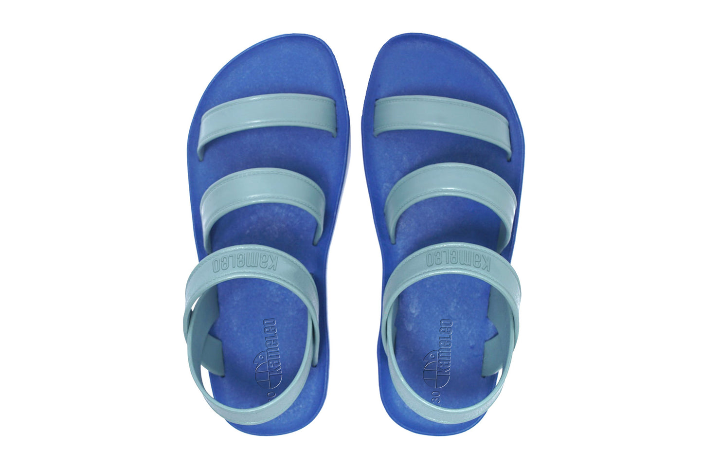 Twin Plus Kids Blue Sole Grey Strap