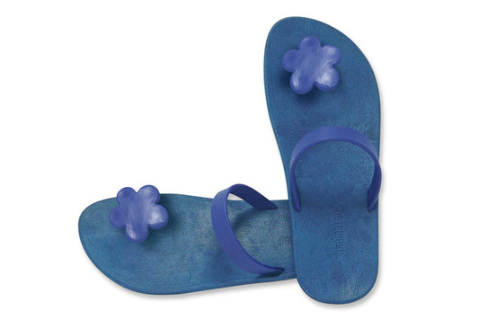 Poppi Flora Blue Sole Blue Strap