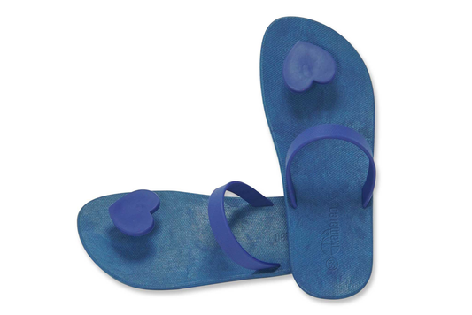 Poppi Heart Blue Sole Blue Strap