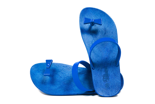 Poppi Bow Blue Sole Blue Strap