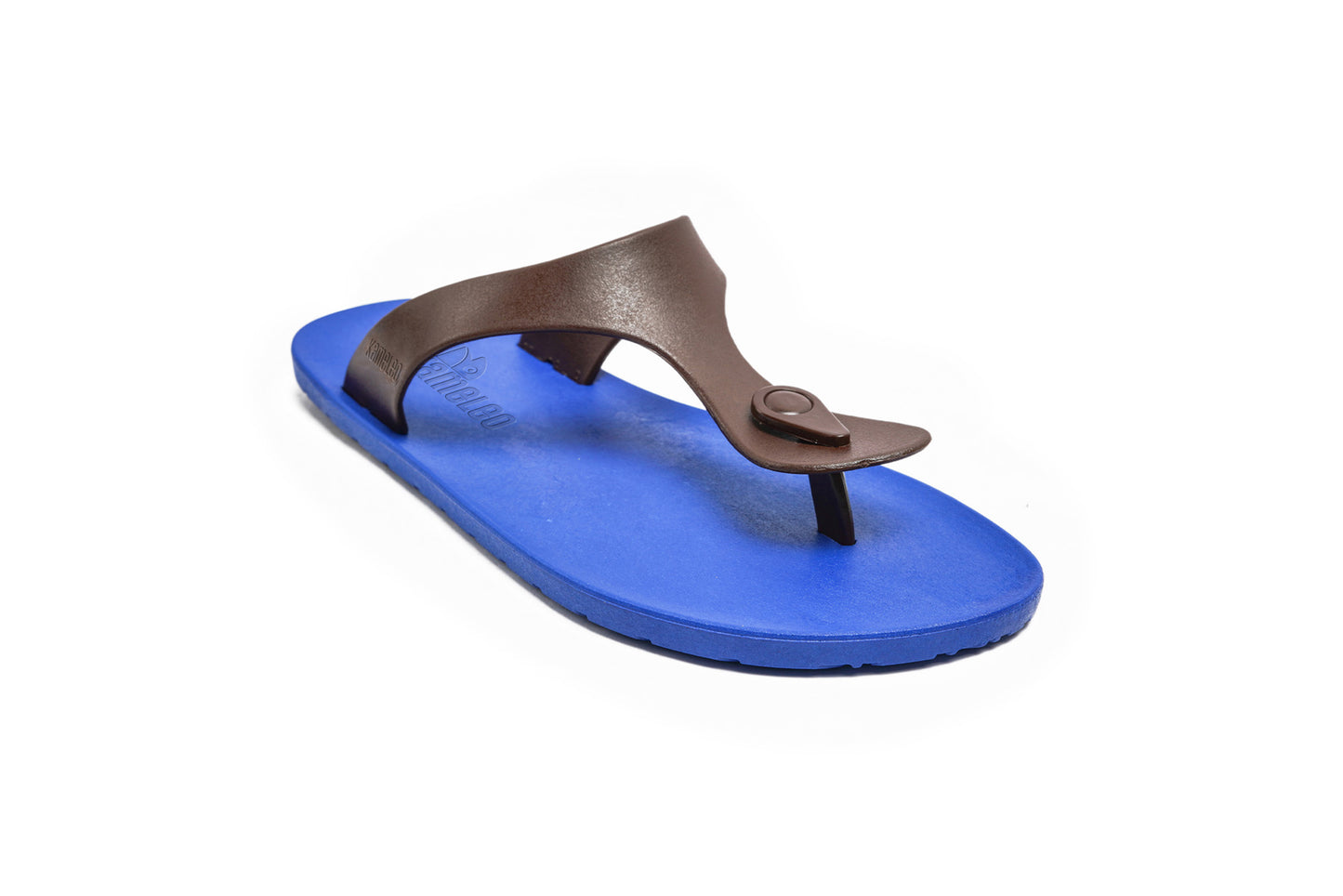 Candy Blue Sole Brown Strap