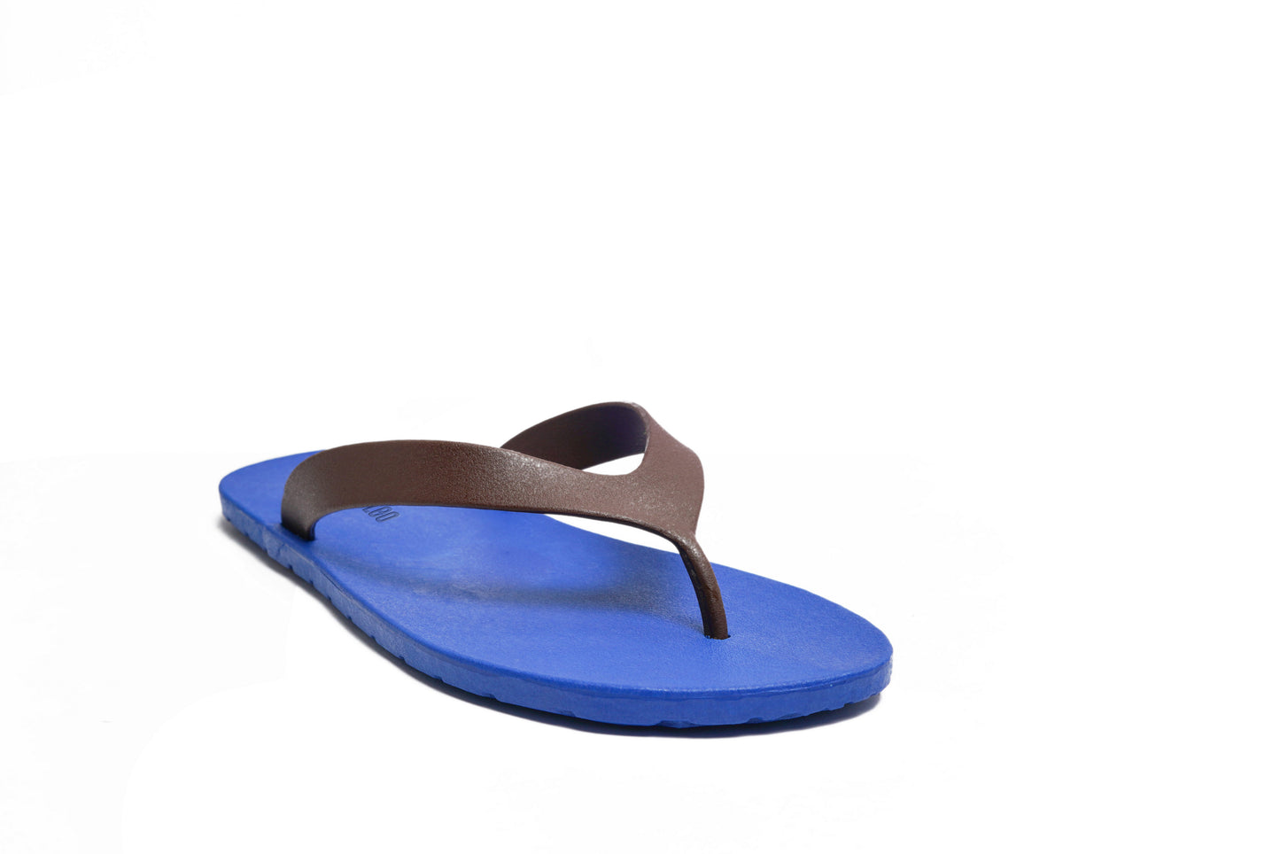 Flippy Blue Sole Brown Strap