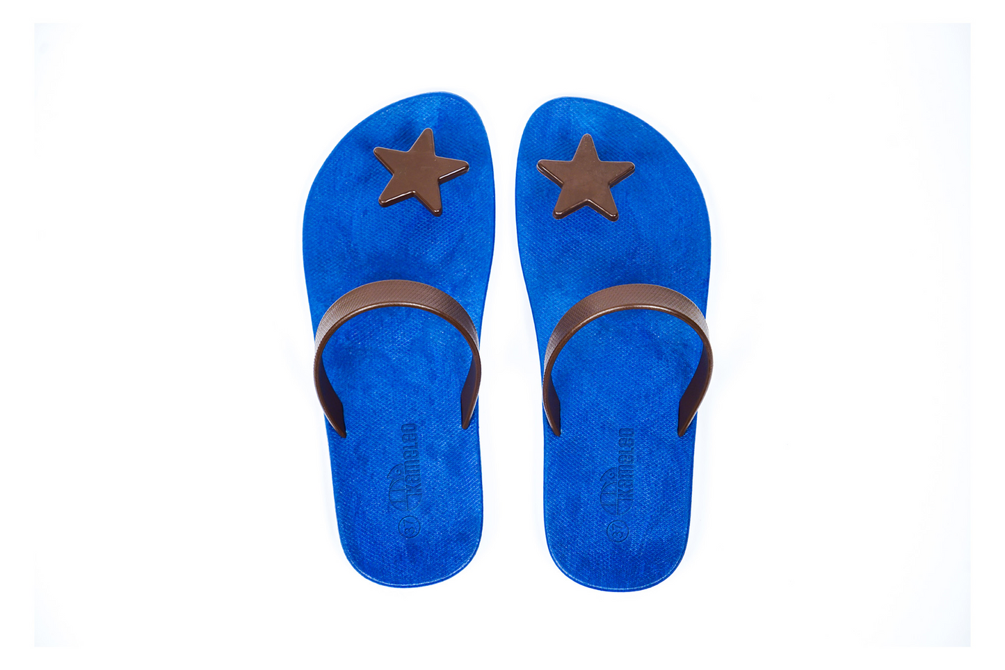 Poppi Star Blue Sole Brown Strap