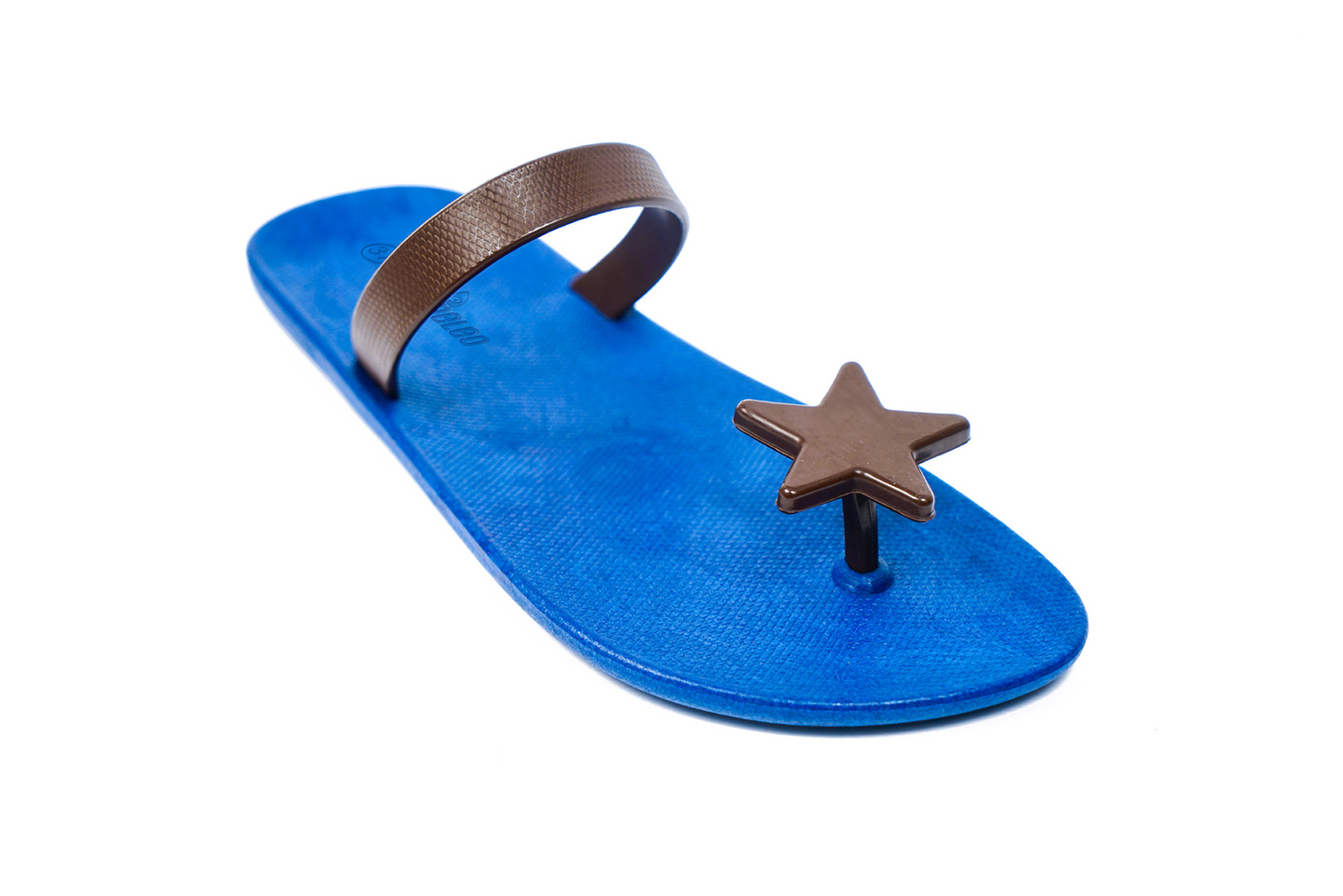 Poppi Star Blue Sole Brown Strap