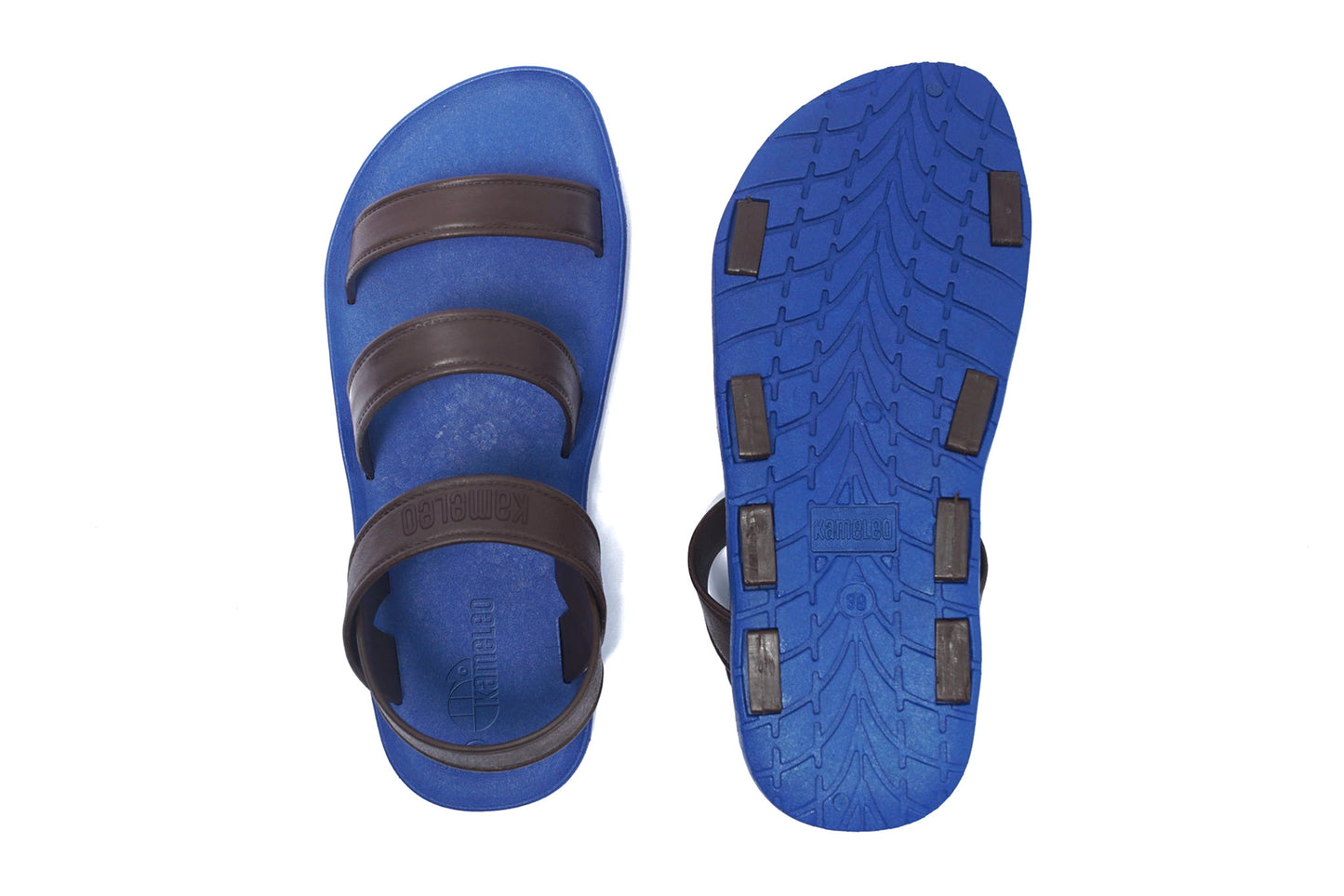 Twin Plus Blue Sole Brown Strap