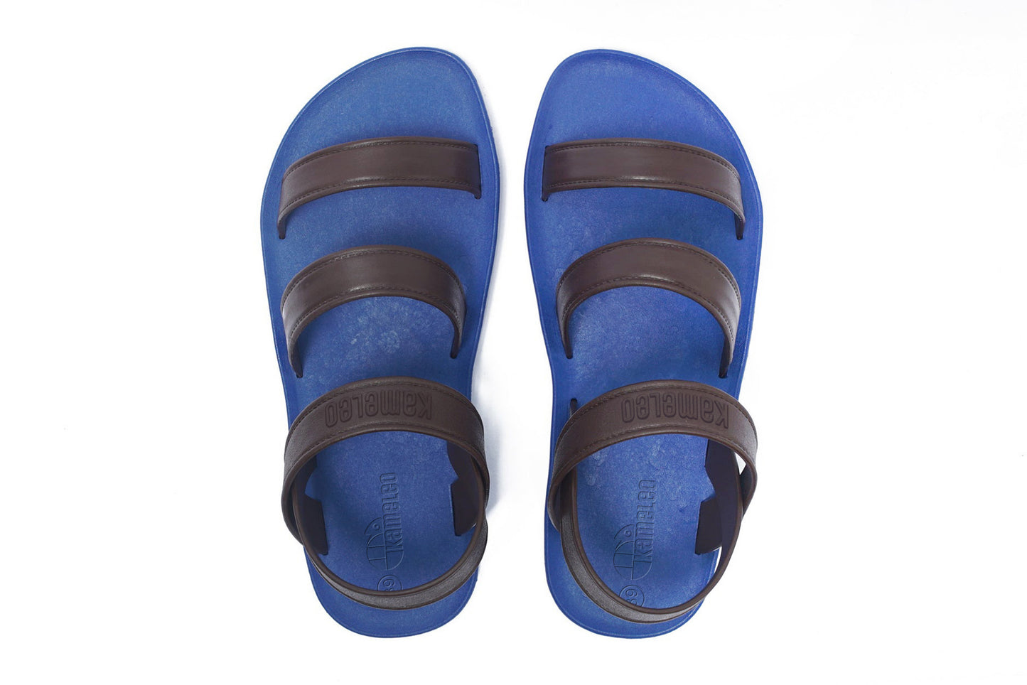 Twin Plus Blue Sole Brown Strap