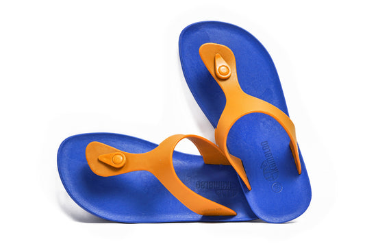 Candy Blue Sole Caramel Strap