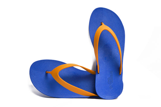 Flippy Blue Sole Caramel Strap