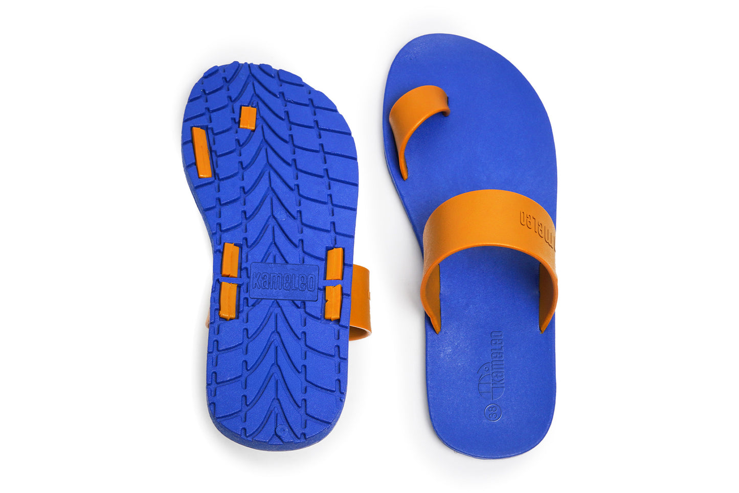 Pop Thumb Blue Sole Caramel Strap