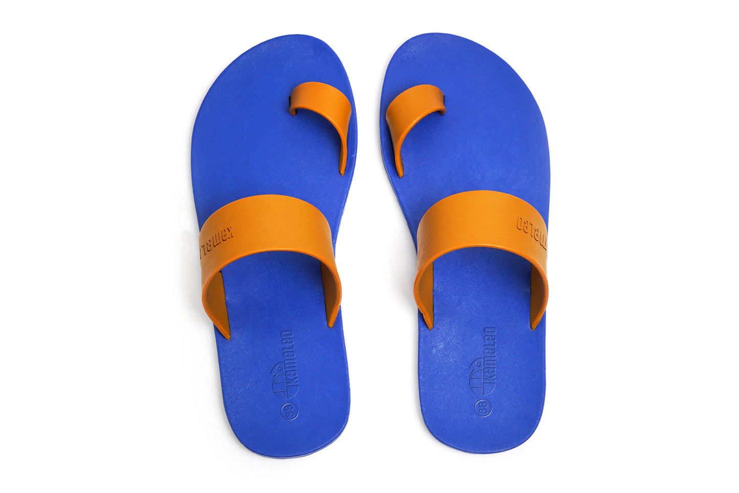 Pop Thumb Blue Sole Caramel Strap