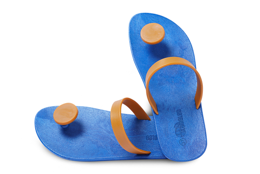 Poppi Dot Blue Sole Caramel Strap
