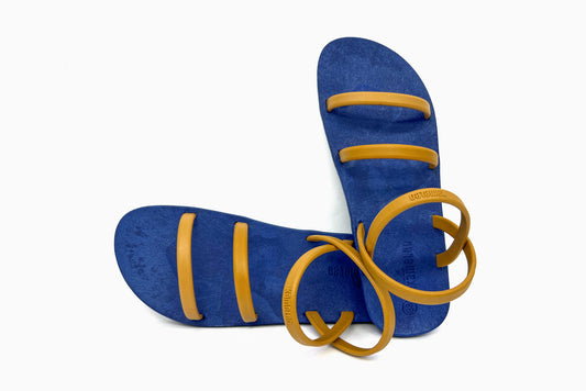 Twin Slim Blue Sole Caramel Strap