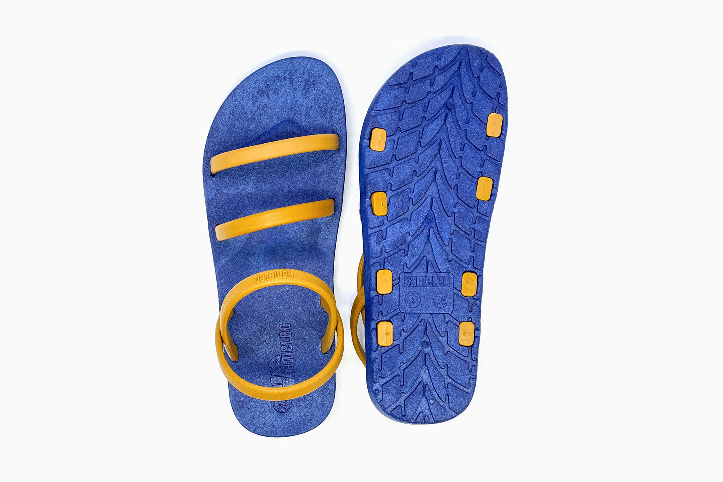 Twin Slim Blue Sole Caramel Strap