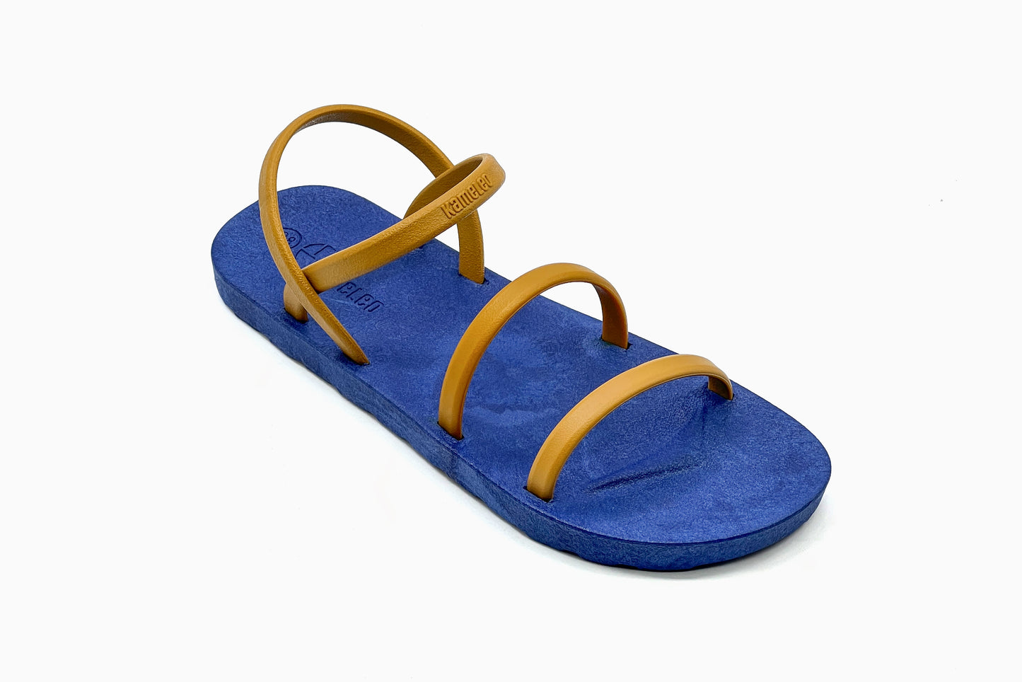 Twin Slim Blue Sole Caramel Strap
