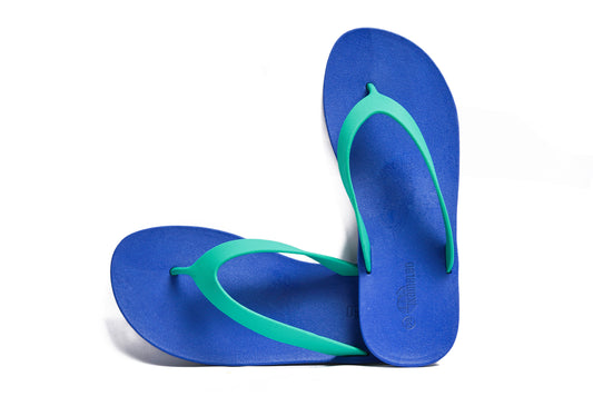 Flippy Blue Sole Green Strap