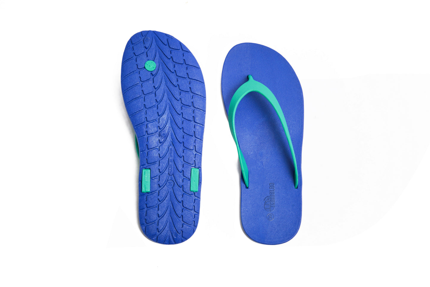 Flippy Blue Sole Green Strap