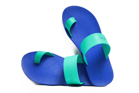 Pop Thumb Blue Sole Green Strap