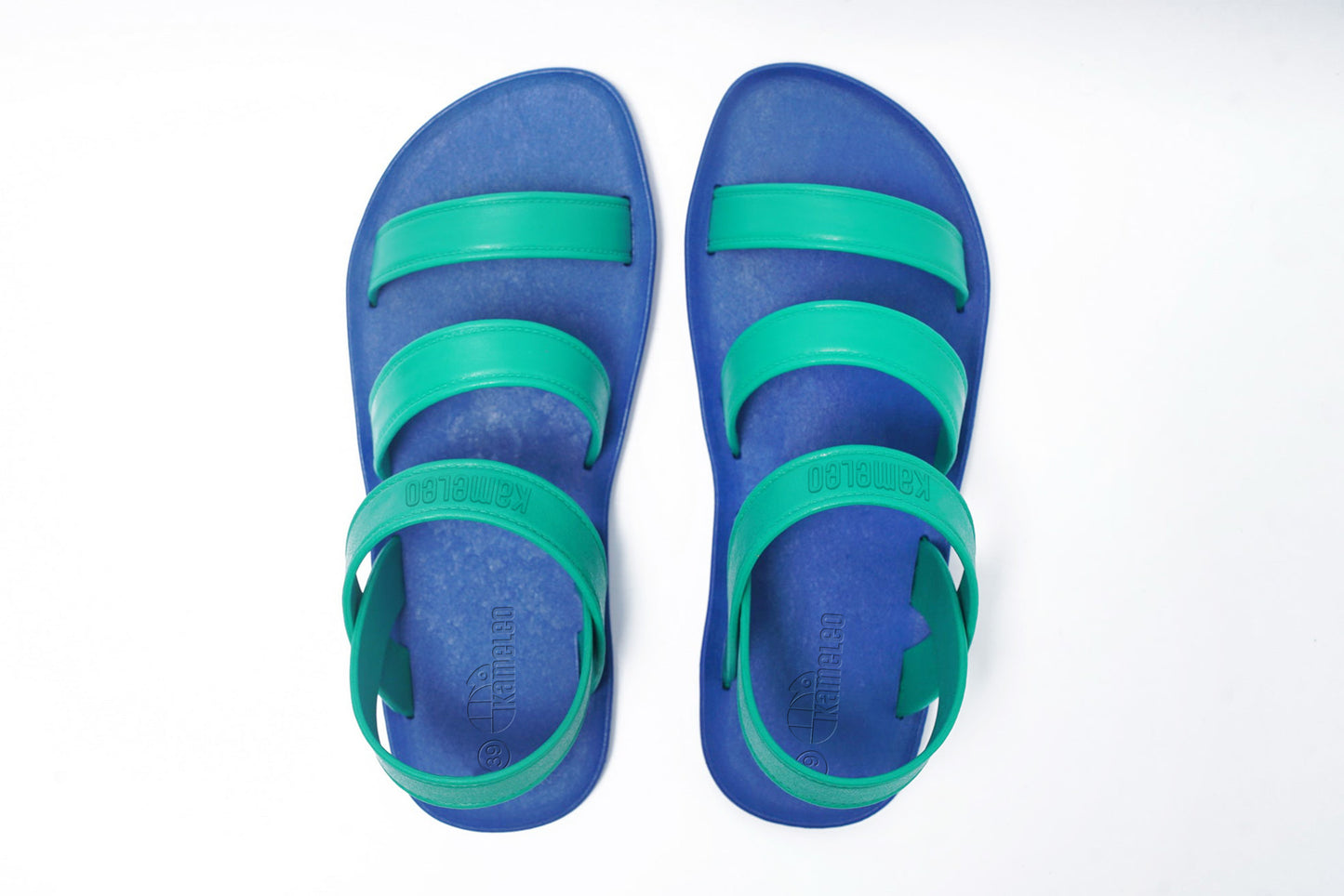 Twin Plus Blue Sole Green Strap