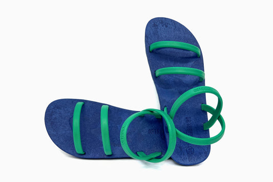 Twin Slim Blue Sole Green Strap