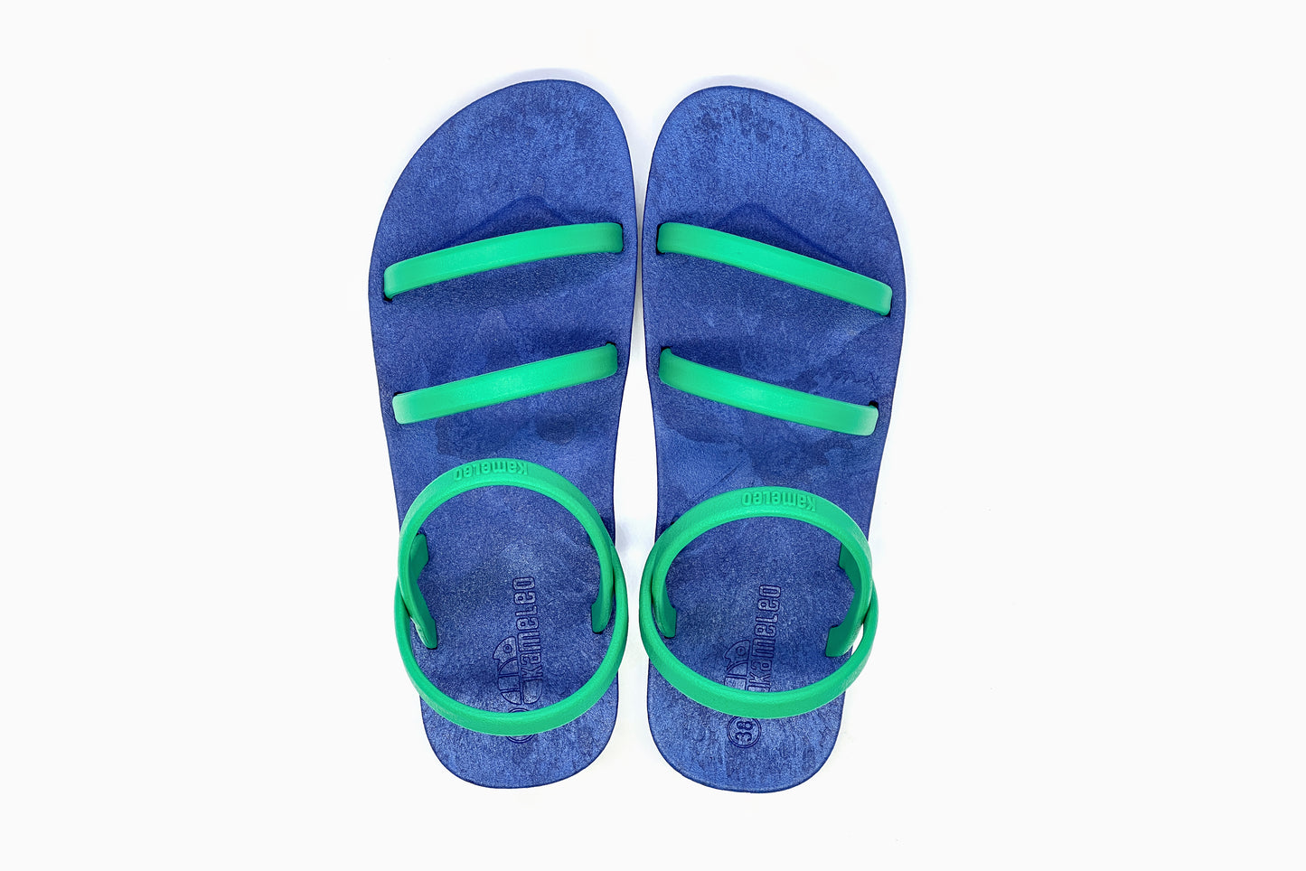 Twin Slim Blue Sole Green Strap