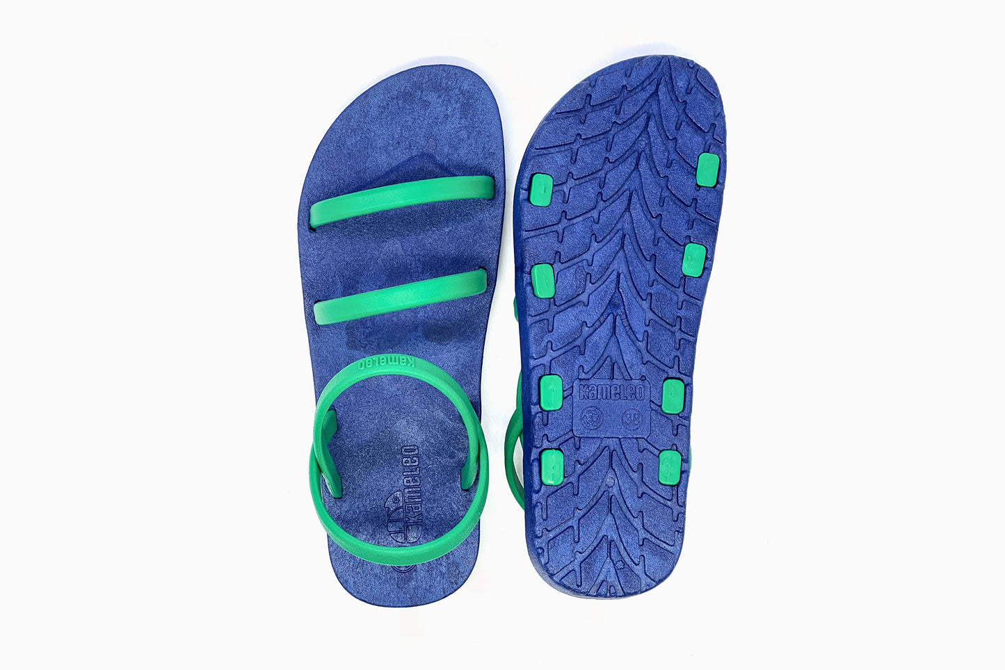 Twin Slim Blue Sole Green Strap