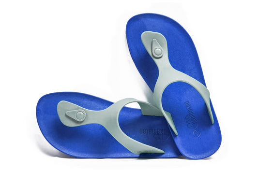 Candy Blue Sole Grey Strap