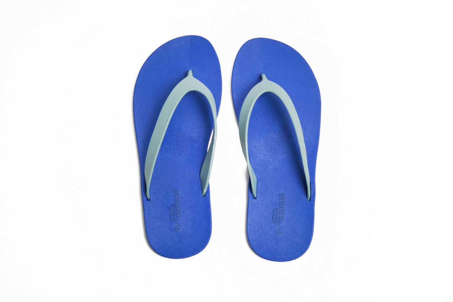 Flippy Blue Sole Grey Strap