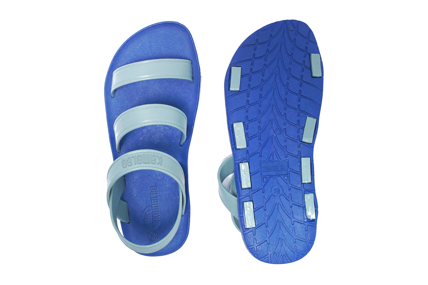 Twin Plus Blue Sole Grey Strap