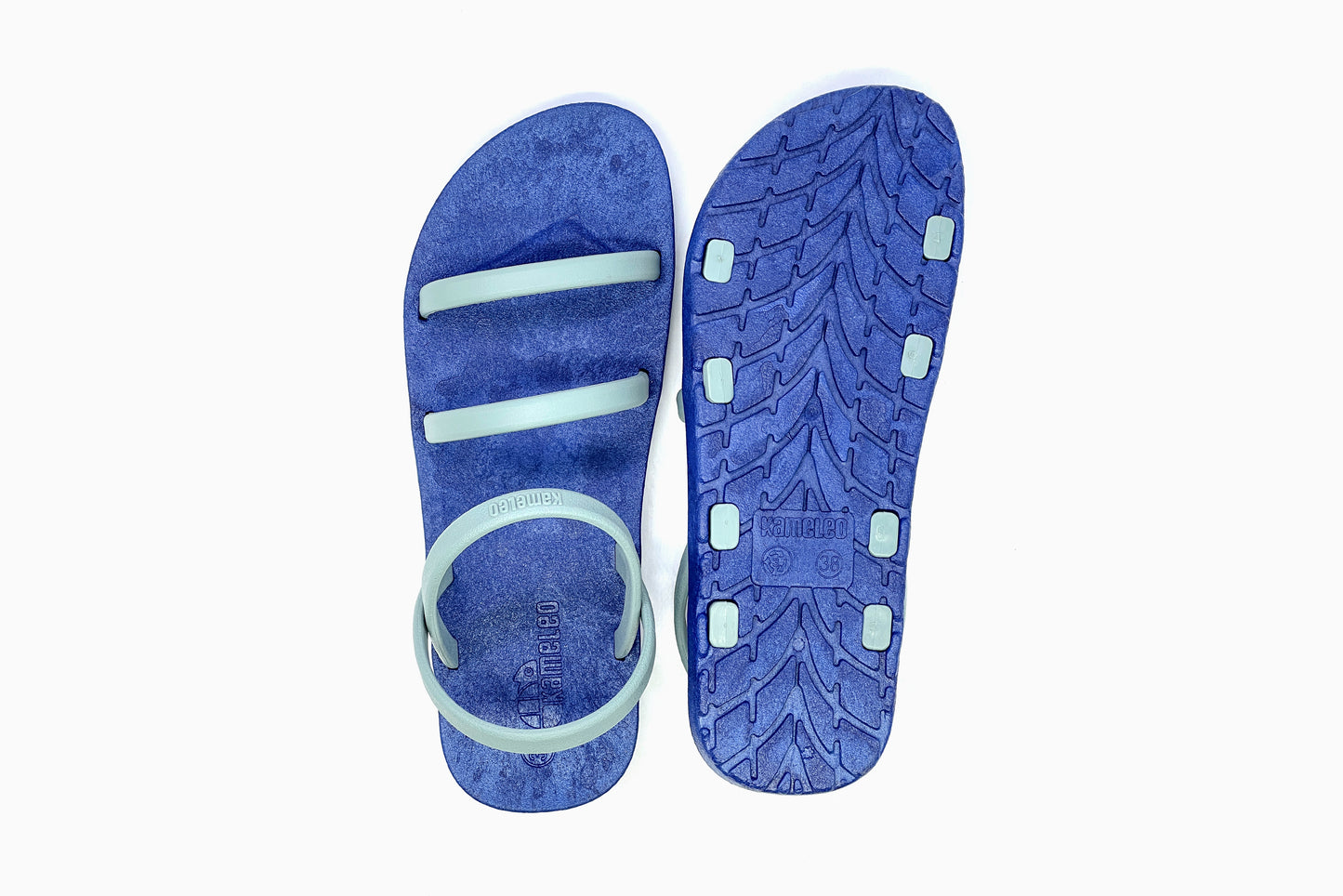 Twin Slim Blue Sole Grey Strap