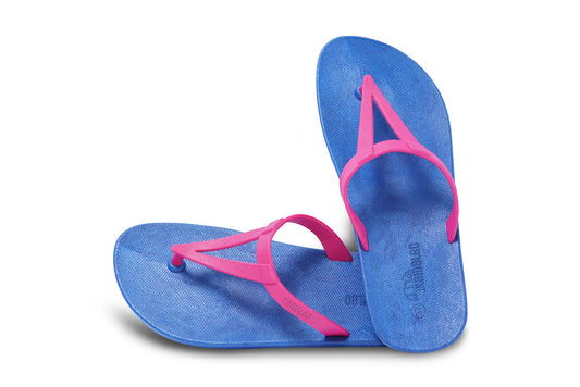 Eiffel Blue Sole Pink Strap