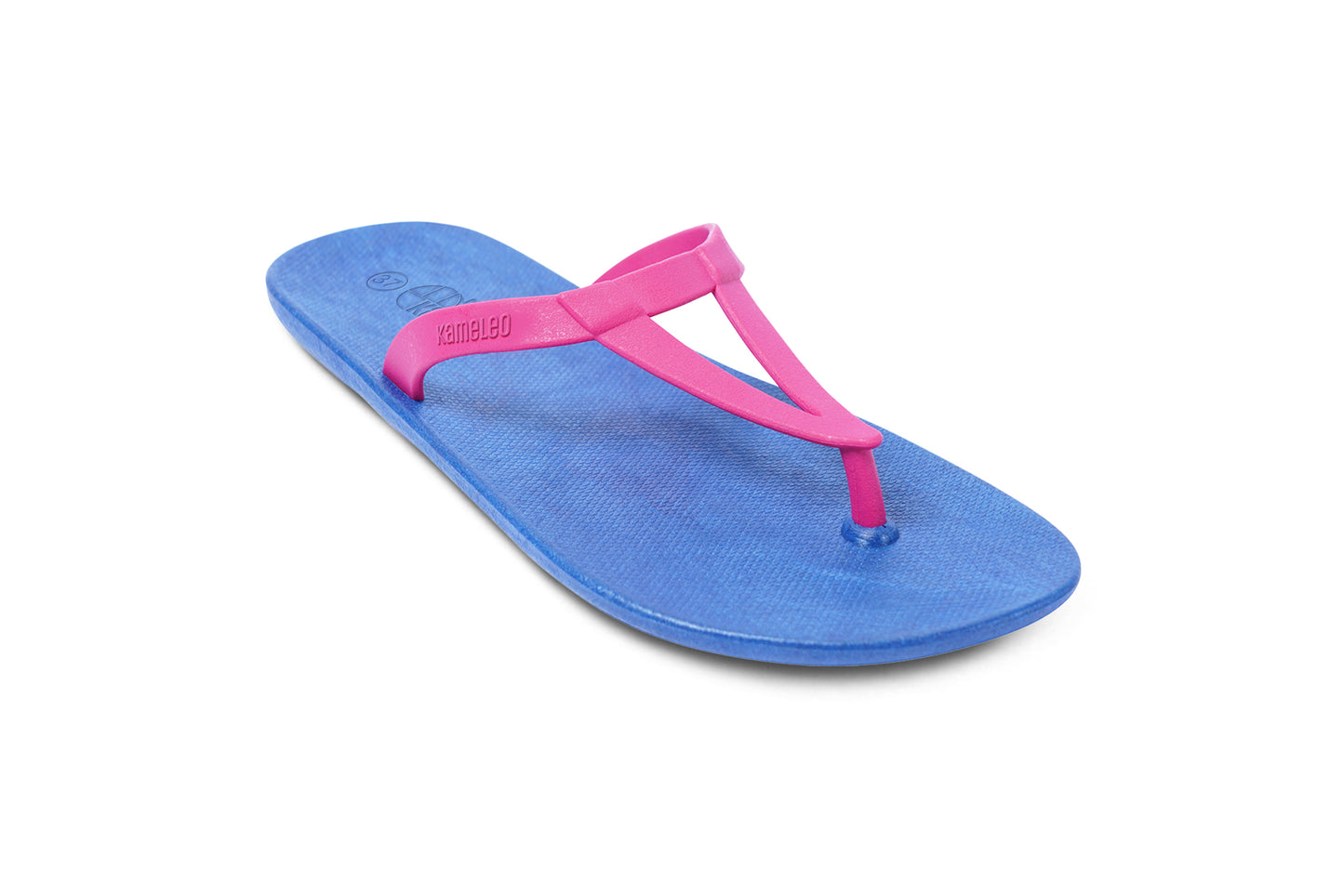 Eiffel Blue Sole Pink Strap