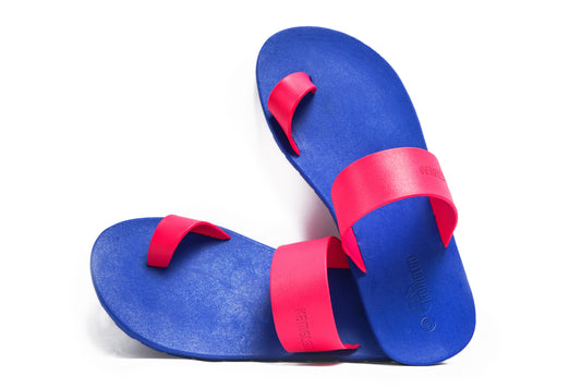 Pop Thumb Blue Sole Pink Strap