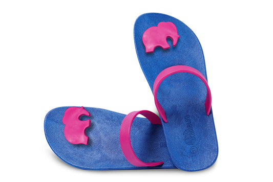 Poppi Ellie Blue Sole Pink Strap
