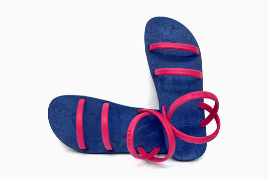 Twin Slim Blue Sole Pink Strap